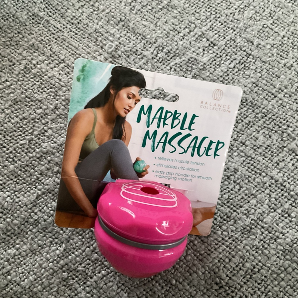 Balance Collection Bright Pink Marble Massager